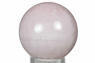Polished Pink Manganoan (Mangano) Calcite Sphere - Fluorescent! #335016