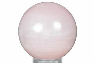 Polished Pink Manganoan (Mangano) Calcite Sphere - Fluorescent! #335024