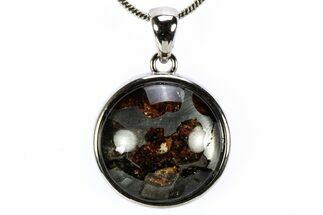 Seymchan Pallasite Meteorite Pendant - Russia #335523