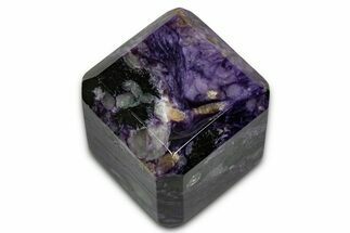 Polished Purple Charoite Cube - Siberia #335602