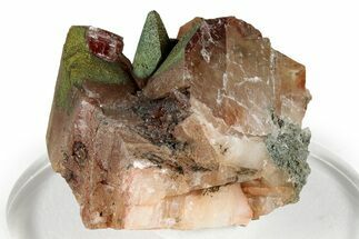 Iridescent Scalenohedral Calcite Crystal Cluster - Moldova #336385