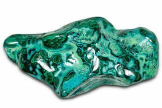 Vibrant Polished Malachite with Chrysocolla - DR Congo #336864
