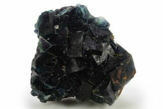 Dark Blue-Green Cubic Fluorite Cluster - Okorusu Mine #337073