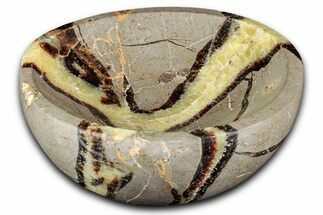 Polished Septarian Dish - Madagascar #337218