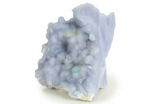 Blue Chalcedony Pseudomorph After Anhydrite - Peru #337379