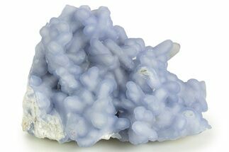 Blue Chalcedony Pseudomorph After Anhydrite - Peru #337386