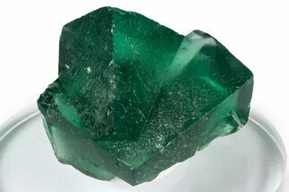 Fluorescent Green Fluorite Twins - Diana Maria Mine, England #337497