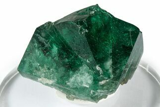 Fluorescent Green Fluorite Twins - Diana Maria Mine, England #337525