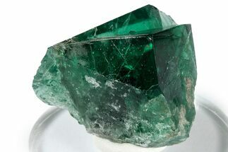 Fluorescent Green Fluorite Twins - Diana Maria Mine, England #337528