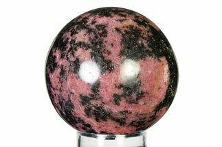 Polished Rhodonite Sphere - Madagascar #337251