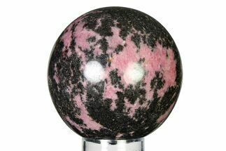 Polished Rhodonite Sphere - Madagascar #337259