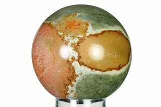 Polished Polychrome Jasper Sphere - Madagascar #337241