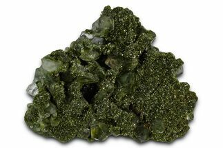 Quartz Crystals on Pistachio-Green Epidote - Turkey #337457