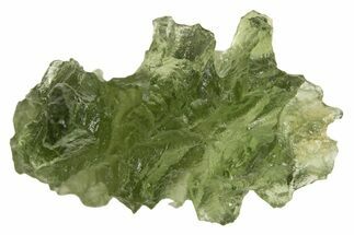 Green Moldavite Tektite ( g) - Besednice, Czech Republic #337747