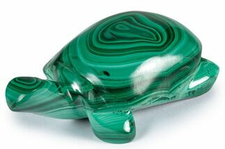 Flowery, Malachite Turtle Carving - DR Congo #337812