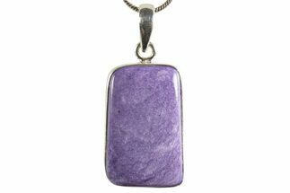 Siberian Charoite Pendant (Necklace) - Sterling Silver #339678