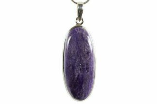 Siberian Charoite Pendant (Necklace) - Sterling Silver #339686