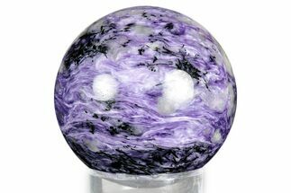 Polished Purple Charoite Sphere - Siberia #337979