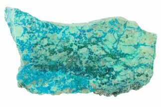 Polished Blue River Chrysocolla Slice - Arizona #337402