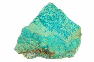 Polished Blue River Chrysocolla Slice - Arizona #337418