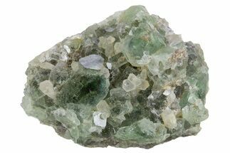 Green Fluorite Crystal Cluster with Quartz - Okorusu Mine #341571