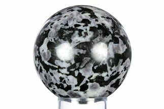 Polished, Indigo Gabbro Sphere - Madagascar #341836