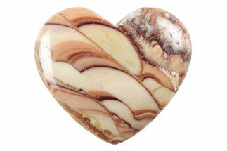 Polished Rolling Hills Dolomite Heart - Mexico #341959