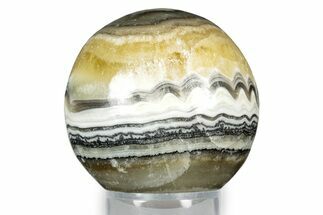 Polished Zebra Calcite Sphere - Mexico #342067
