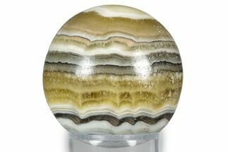 Polished Zebra Calcite Sphere - Mexico #342070