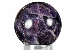 Polished Amethyst Sphere With Hematite Inclusions #342111
