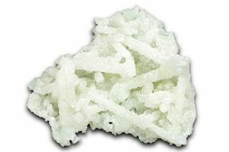 Sparkly Prehnite Pseudomorph After Laumontite - India #342410