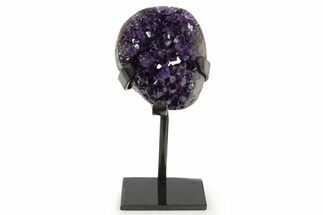 Sparkling Amethyst Geode With Metal Stand - Uruguay #342510