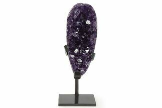 Sparkling Amethyst Geode With Metal Stand - Uruguay #342495