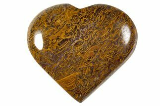 Polished Miriam Jasper Heart - India #343135
