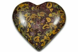 Polished Fruit Jasper Heart- India #343157