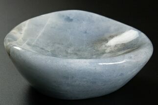 Polished Blue Calcite Bowl - Madagascar #343211