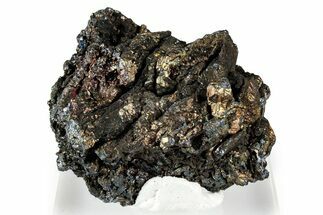 Iridescent Chalcocite Crystal Cluster - Flambeau Mine, Wisconsin #343261