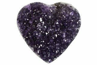 Dark Purple Amethyst Heart - Uruguay #343694