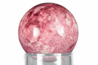 Hot-Pink, Polished Thulite Sphere - Trondheim, Norway #343936
