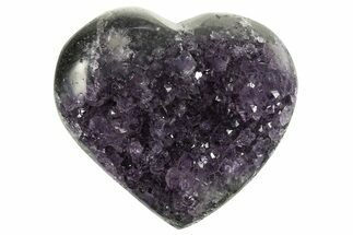 Dark Purple Amethyst Heart - Uruguay #343733