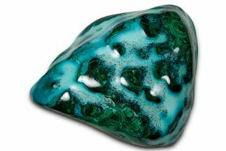 Vibrant Polished Malachite with Chrysocolla - DR Congo #336837