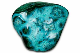 Vibrant Polished Malachite with Chrysocolla - DR Congo #336841