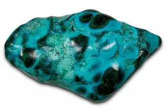 Vibrant Polished Malachite with Chrysocolla - DR Congo #336898