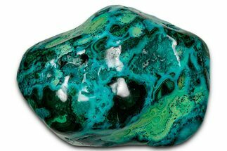 Vibrant Polished Malachite with Chrysocolla - DR Congo #336901