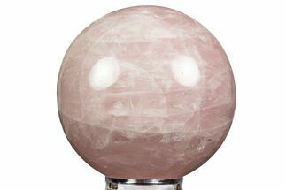 Polished Rose Quartz Sphere - Madagascar #344335