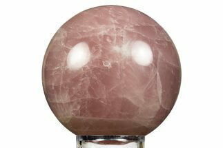 Polished Rose Quartz Sphere - Madagascar #344337