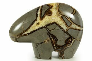 Calcite-Filled Polished Septarian Bear - Utah #344828