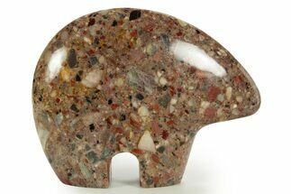 Carved Brecciated Chert Zuni Bear - Australia #344880