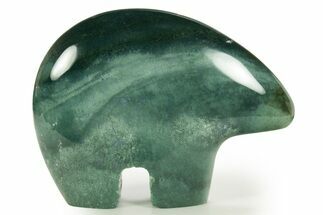 Bargain, Carved Green Prase Zuni Bear - Australia #344925