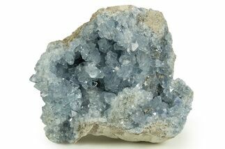 Sparkly, SKy-Blue Celestine (Celestite) Geode - Madagascar #344664